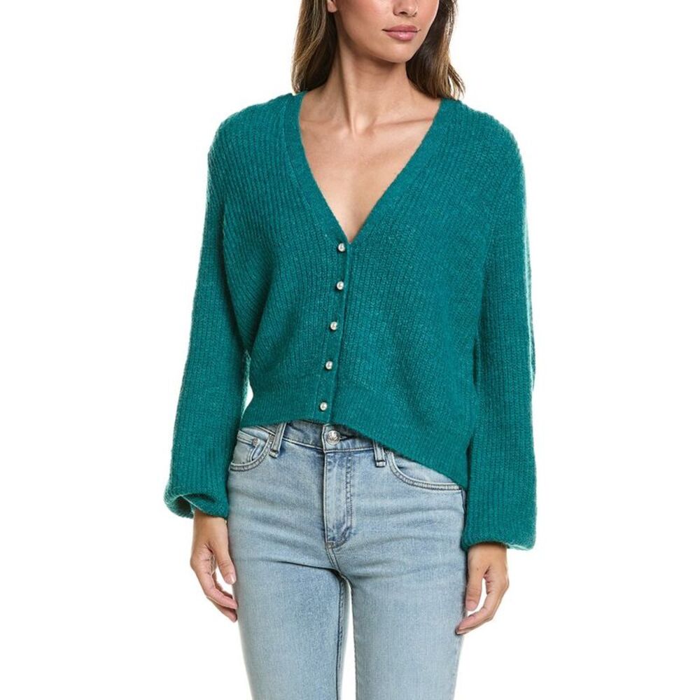 Ichi Womens Ihmarin Wool & Alpaca-Blend Sweater, Green